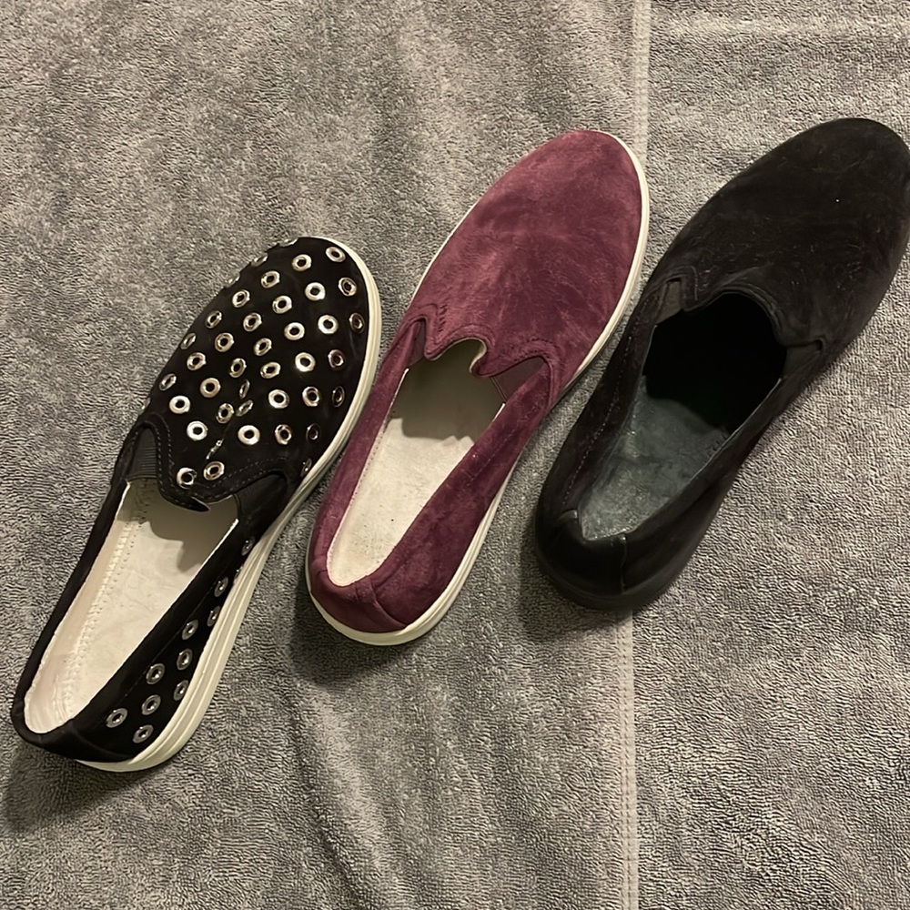 Prada black Women’s suede slip on shoes size EUR 37.5 / US 7.5-8. Also in Plum! - Picture 10 of 10